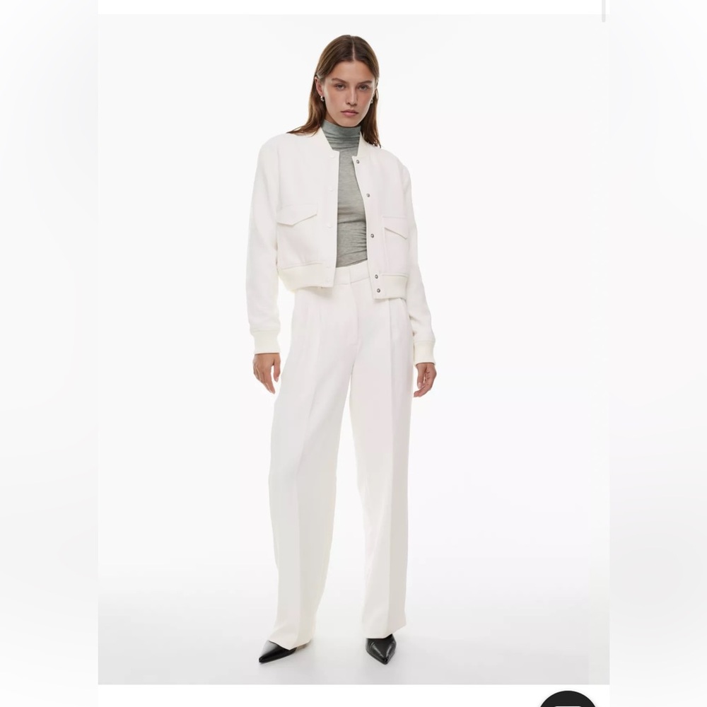 Wilfred (Aritzia) effortless pants, cream, size 8